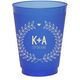 Laurel Wreath with Heart and Initials Colored Shatterproof Cups Image 3 of 3