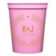 Laurel Wreath with Heart and Initials Stadium Cups Image 1 of 3