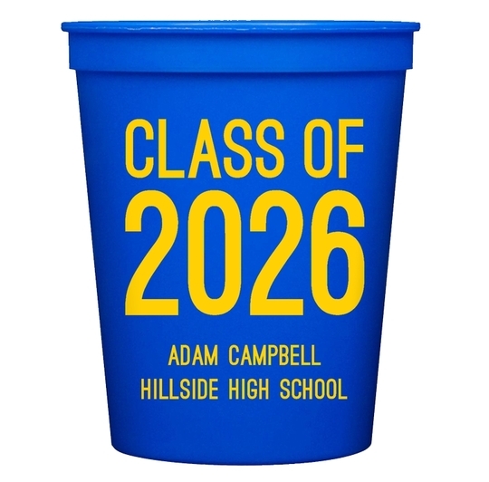 Proud Class of Graduation Stadium Cups