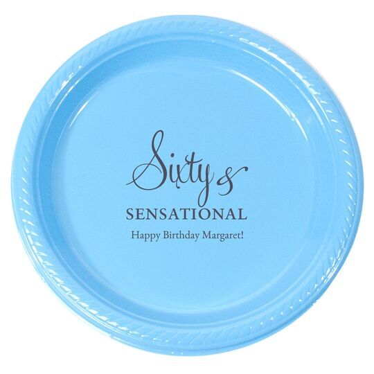 Sixty & Sensational Plastic Plates