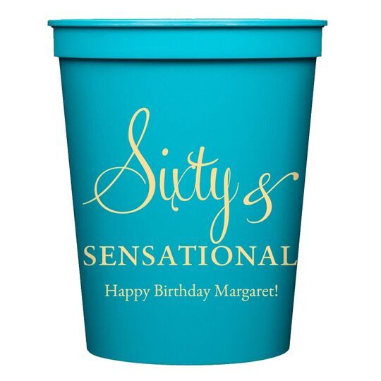 Sixty & Sensational Stadium Cups