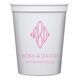 Shaped Diamond Monogram with Text Stadium Cups Image 1 of 2