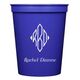 Shaped Diamond Monogram with Text Stadium Cups Image 2 of 2