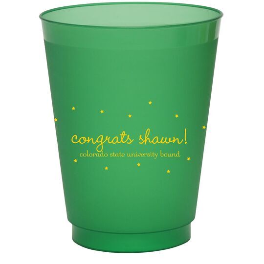 Sweet Little Stars Colored Shatterproof Cups