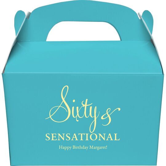 Sixty & Sensational Gable Favor Boxes