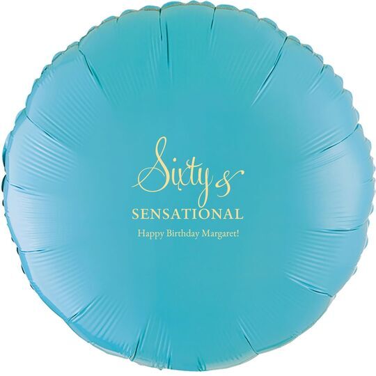 Sixty & Sensational Mylar Balloons