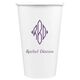 Shaped Diamond Monogram with Text Paper Coffee Cups Image 2 of 2