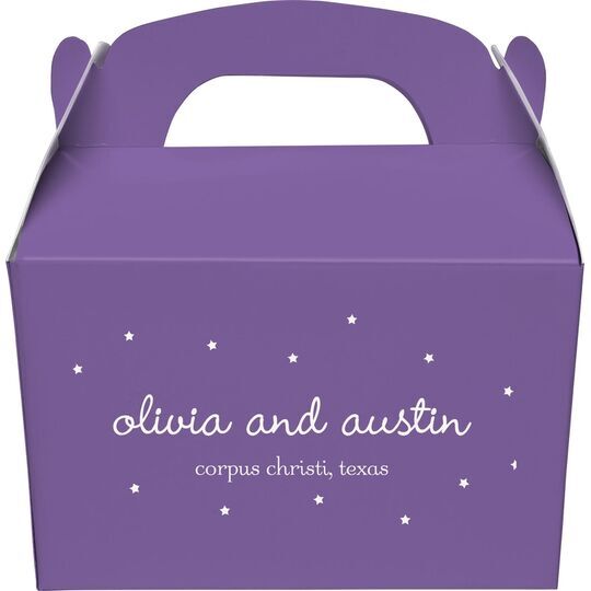 Sweet Little Stars Gable Favor Boxes