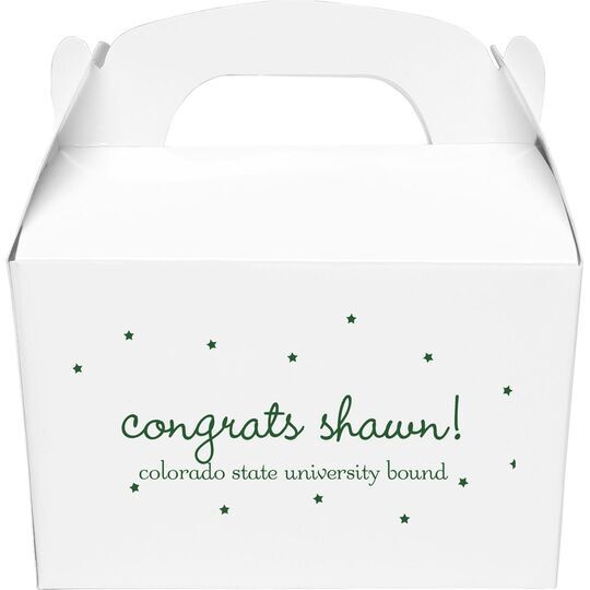 Sweet Little Stars Gable Favor Boxes