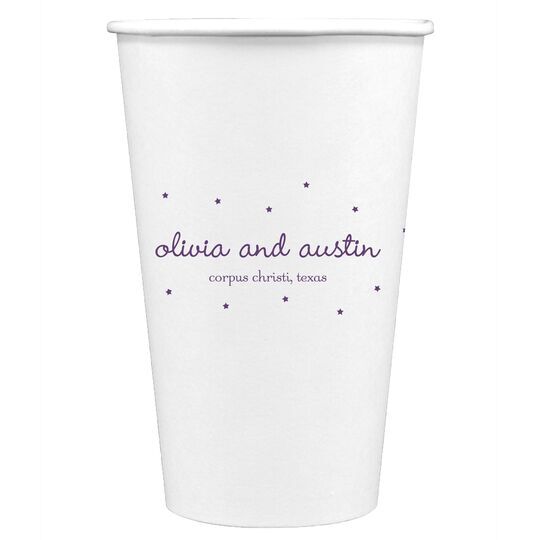 Sweet Little Stars Paper Coffee Cups