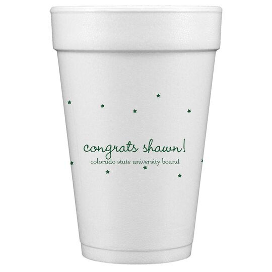 Sweet Little Stars Styrofoam Cups