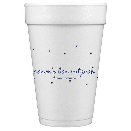 Sweet Little Stars Styrofoam Cups