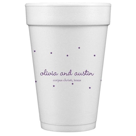 Sweet Little Stars Styrofoam Cups