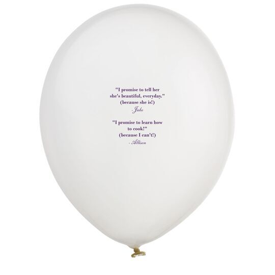 Your Personalized Text Latex Balloons