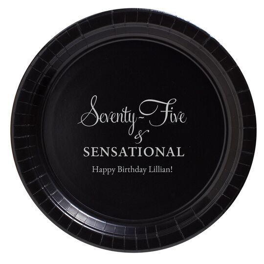 Seventy-Five & Sensational Paper Plates