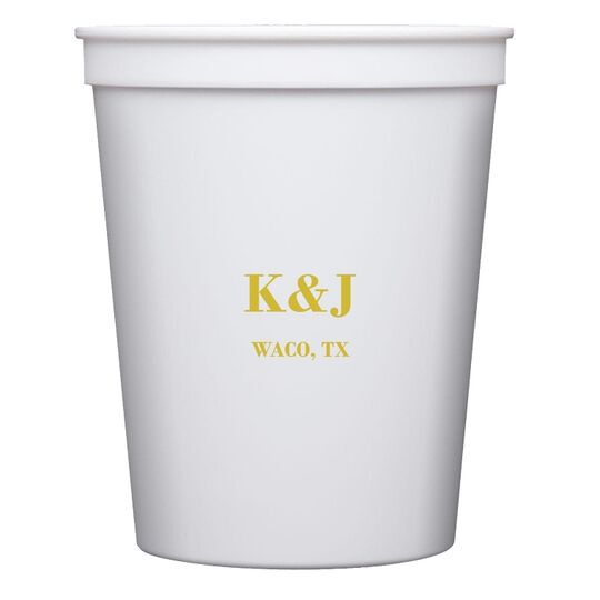 Simple and Sweet Stadium Cups