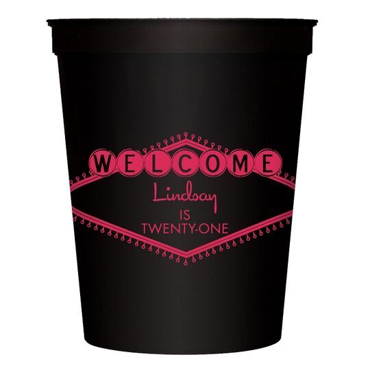 Welcome Marquee Stadium Cups