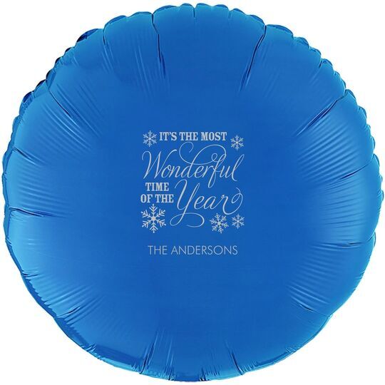 Wonderful Time of the Year Mylar Balloons