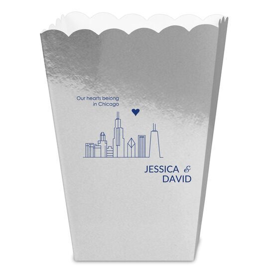 We Love Chicago Mini Popcorn Boxes
