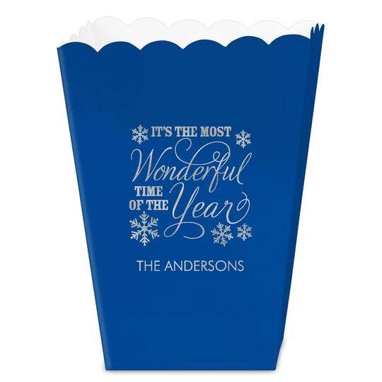 Wonderful Time of the Year Mini Popcorn Boxes