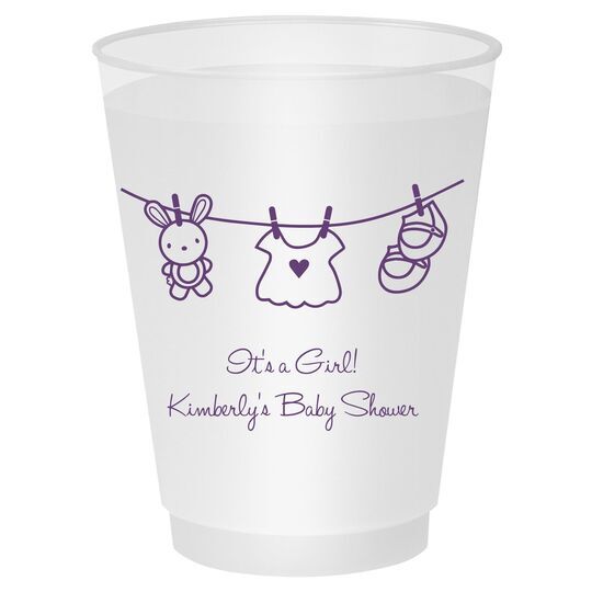 Toy Rabbit Clothesline Shatterproof Cups