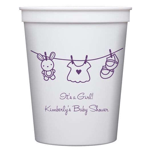 Toy Rabbit Clothesline Stadium Cups