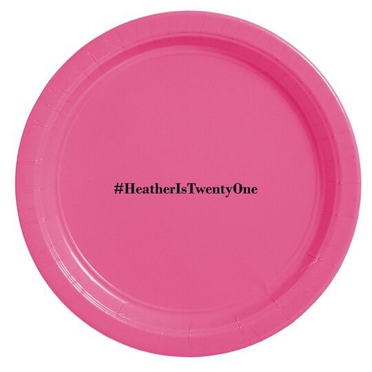Create Your Hashtag Paper Plates