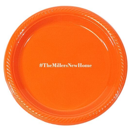 Create Your Hashtag Plastic Plates
