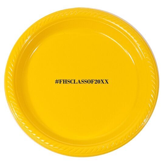 Create Your Hashtag Plastic Plates