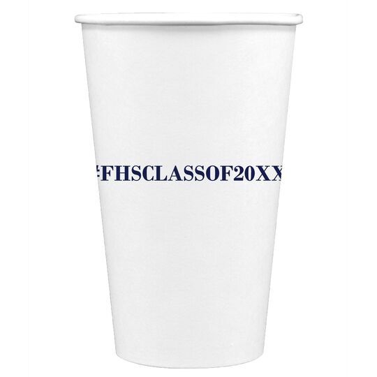 Create Your Hashtag Paper Coffee Cups