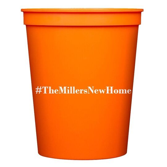 Create Your Hashtag Stadium Cups