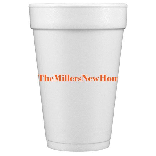 Create Your Hashtag Styrofoam Cups