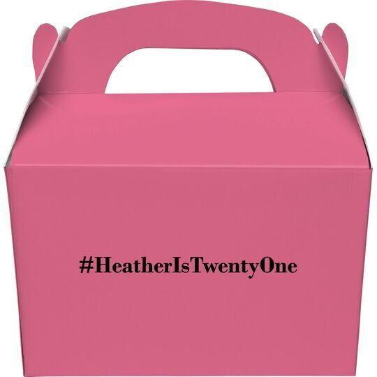 Create Your Hashtag Gable Favor Boxes