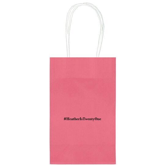 Create Your Hashtag Medium Twisted Handled Bags