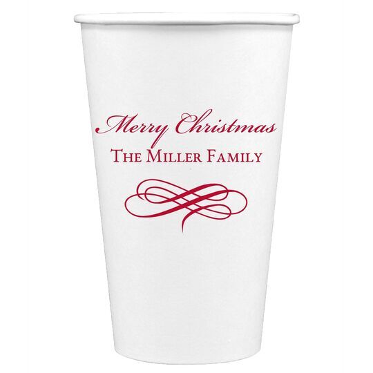 Scrolled Coronation Paper Coffee Cups