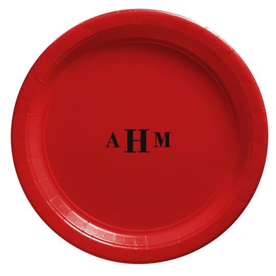 Sophisticated Monogram Paper Plates