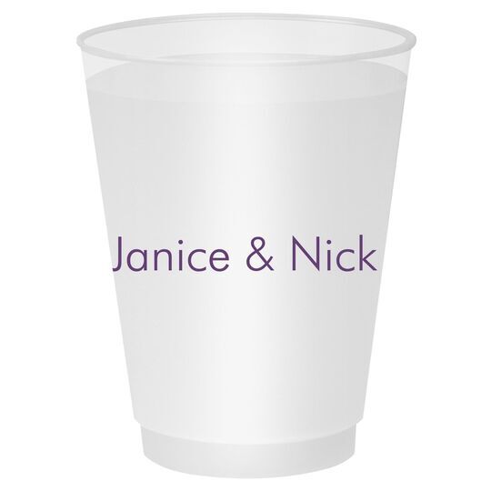 Custom Printed Cups | 16 oz. Frosted Plastic Cup