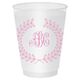 Renaissance Wreath with Monogram Shatterproof Cups Image 1 of 2