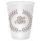 Renaissance Wreath with Monogram Shatterproof Cups Image 2 of 2