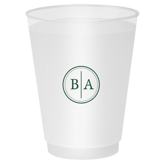 Petite Dotted Circle Duogram Shatterproof Cups