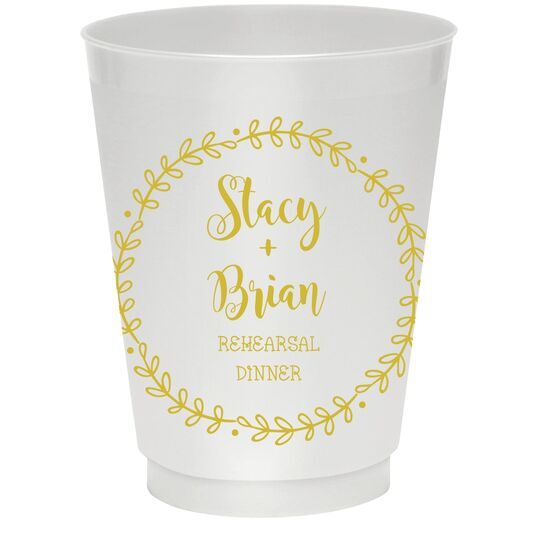 Sweet Wreath Colored Shatterproof Cups