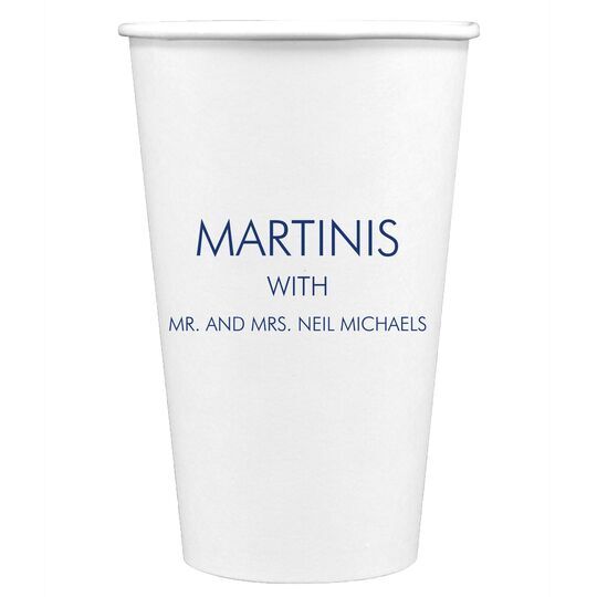 Your Cocktail Paper Coffee Cups