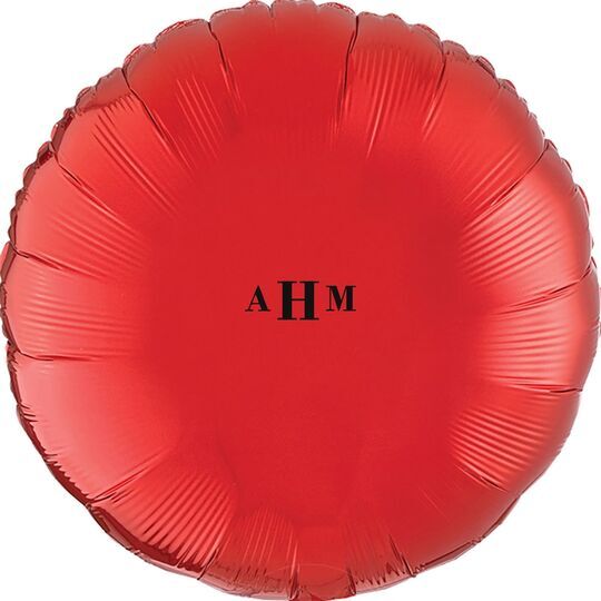 Sophisticated Monogram Mylar Balloons