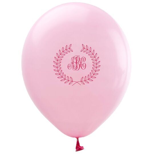 Renaissance Wreath with Monogram Latex Balloons