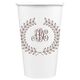 Renaissance Wreath with Monogram Paper Coffee Cups Image 2 of 2