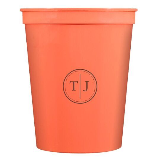 Petite Dotted Circle Duogram Stadium Cups