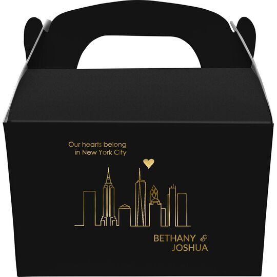 We Love New York City Gable Favor Boxes