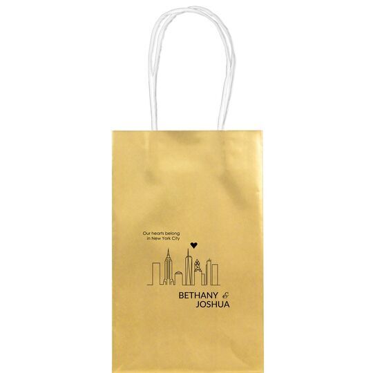We Love New York City Medium Twisted Handled Bags