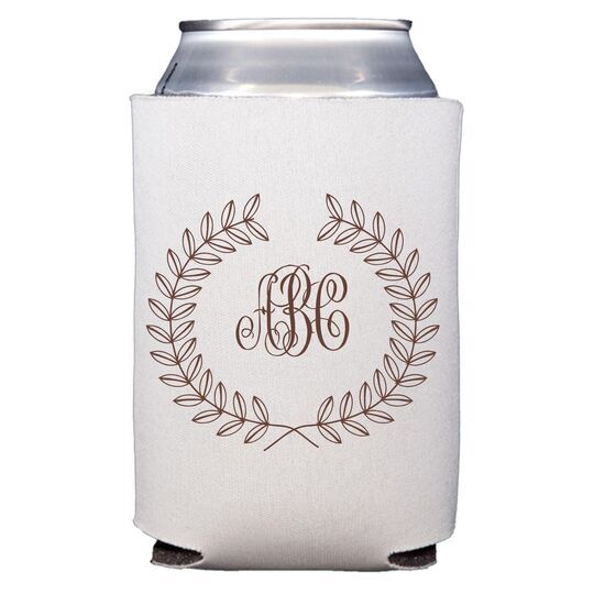 Renaissance Wreath with Monogram Collapsible Huggers