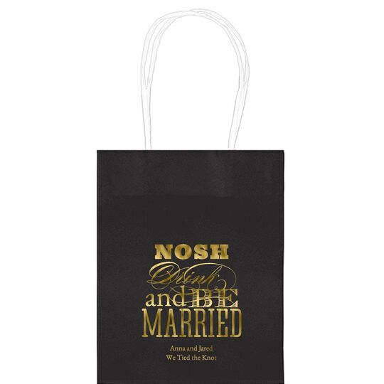 Nosh Drink and Be Married Mini Twisted Handled Bags